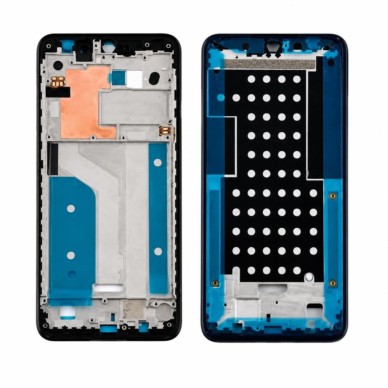 LCD Middle Frame Chrome Body Compatible with Nokia 7 2 Black 